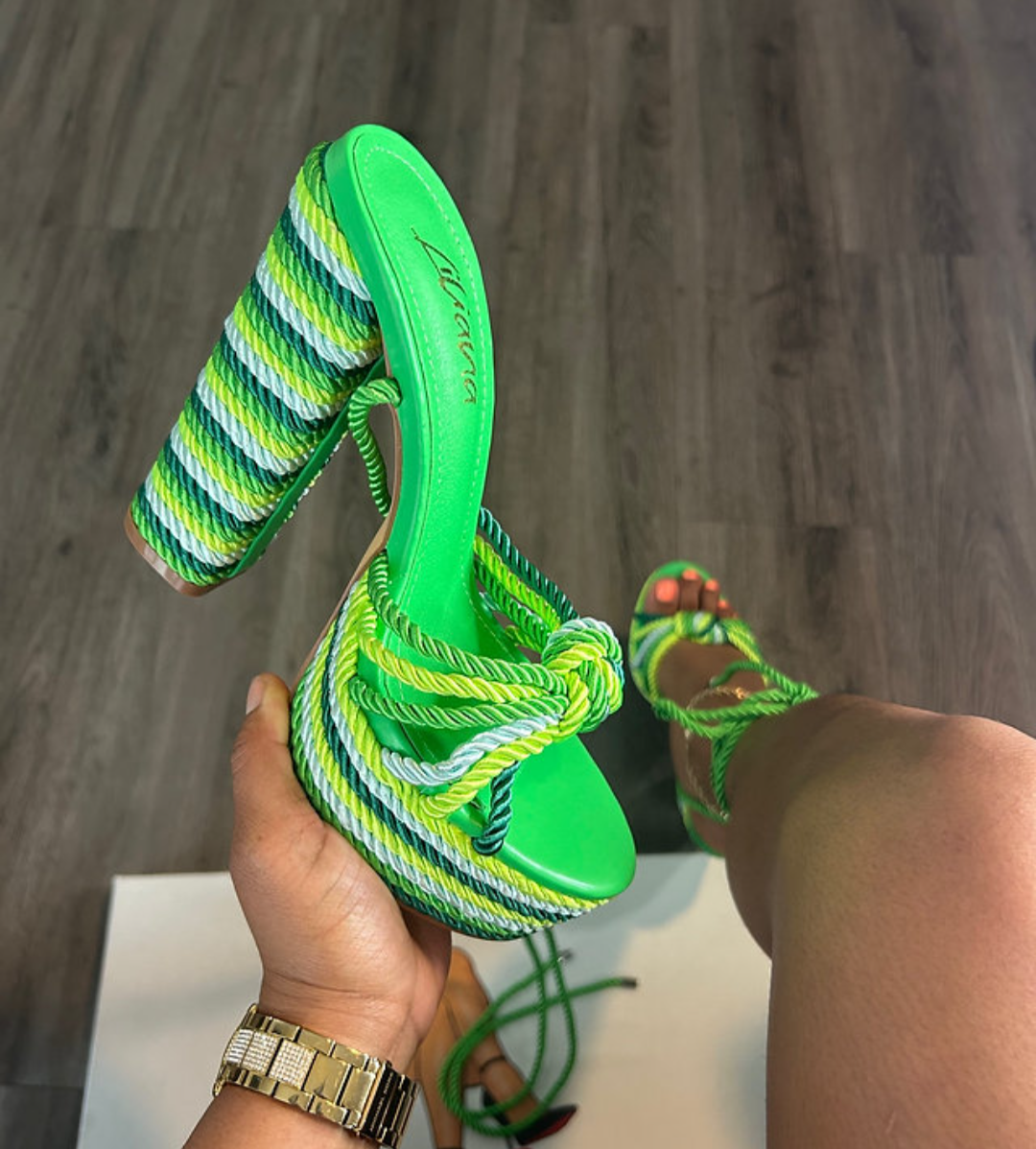 JOYE TIE UP HEELS