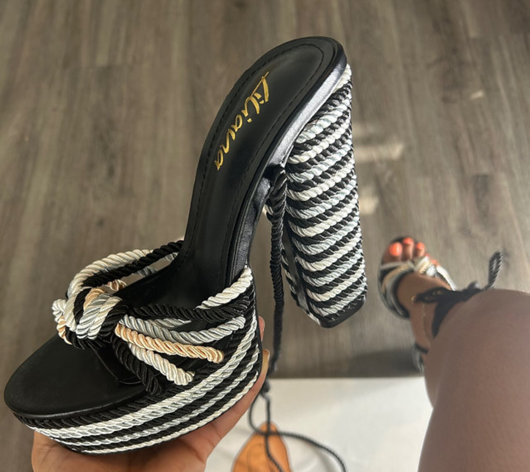 JOYE TIE UP HEELS