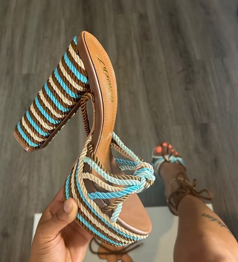 JOYE TIE UP HEELS