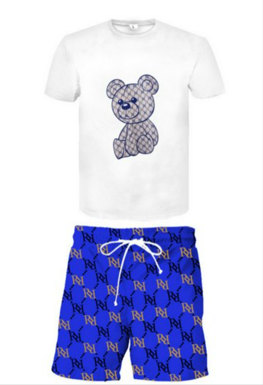 MEN PRINT SHORT SET