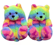 Load image into Gallery viewer, JOYE KIDS TEDDY BEAR SLIPPERS
