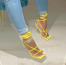 Load image into Gallery viewer, JOYE TIE-UP HEELS
