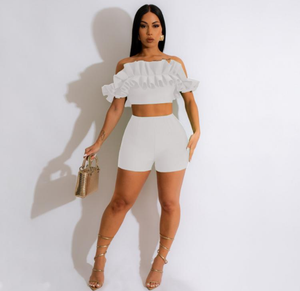 JOYE CROPPED SHORT SET