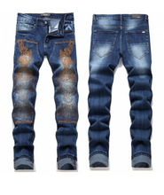 Load image into Gallery viewer, JOYE MEN EMBROIDERY JEANS
