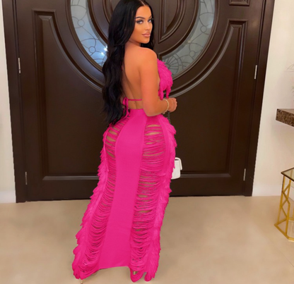 JOYE TASSEL SKIRT SET