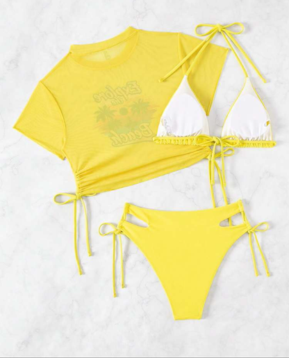 JOYE GRAPHIC 3 PIECE BIKINI SET