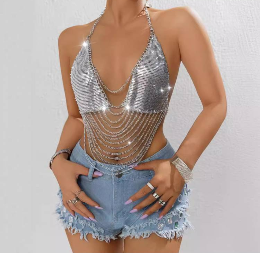 JOYE SEQUIN DESIGN TOP