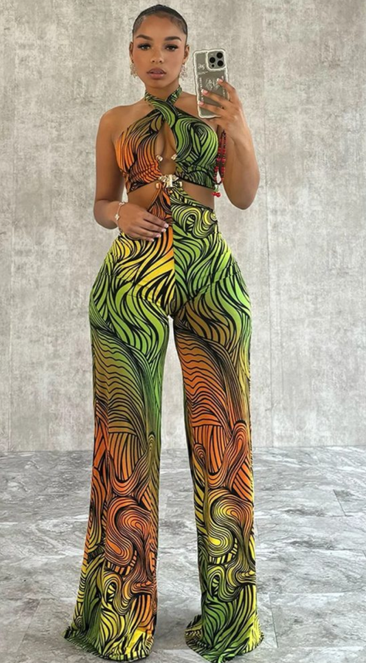 JOYE COLORBLOCK JUMPSUIT