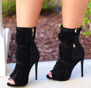 JOYE ANKLE TASSLE BOOTS