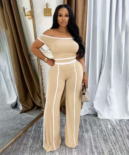 JOYE OFF SHOULDER PANTS SET