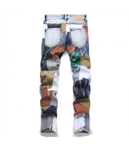 Load image into Gallery viewer, JOYE MEN PATCHWORK JEANS
