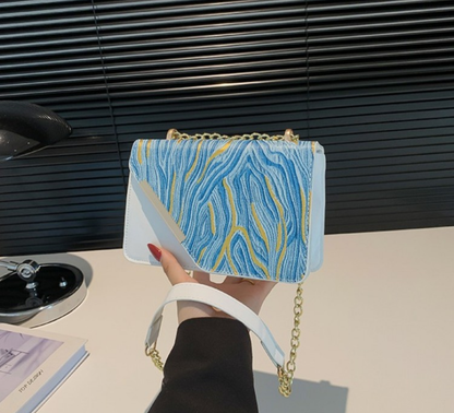 JOYE COLORBLOCK CHAIN SHOULDER BAG