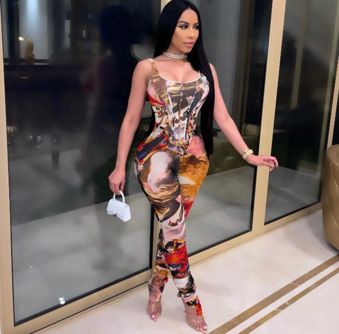 JOYE PRINT SLEEVELESS JUMPSUIT