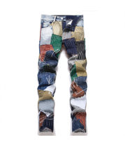 Load image into Gallery viewer, JOYE MEN PATCHWORK JEANS
