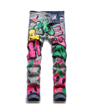 Load image into Gallery viewer, JOYE MEN CARTOON GRAPHIC JEANS
