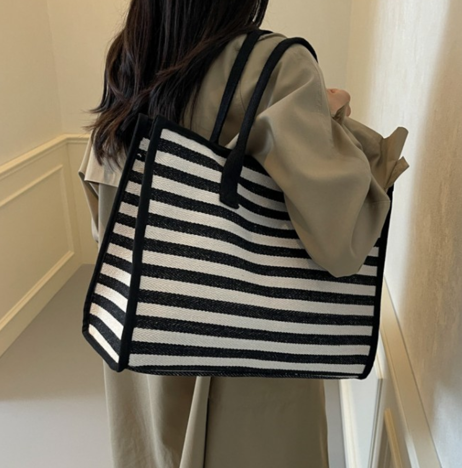 JOYE STRIPED TOTE BAG