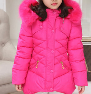 JOYE GIRL FUR COLLAR COAT