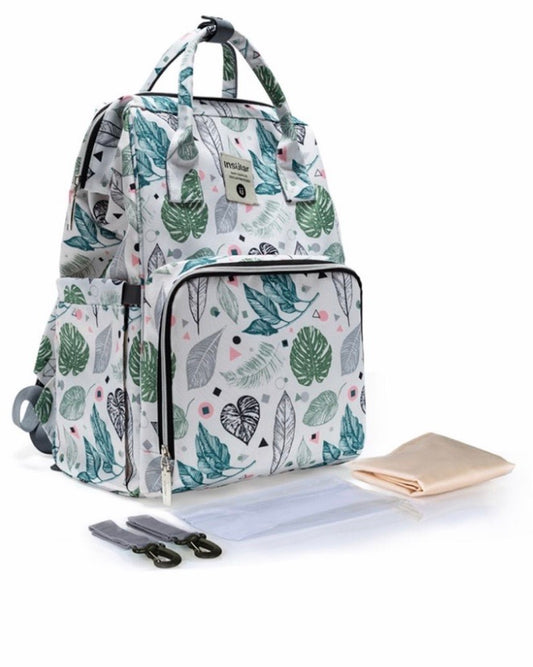 MOMMY MULTI-FUNCTION PRINTED BACKPACK