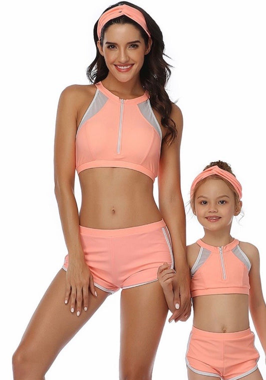 MOMMY & ME SPORTS SWIMWEAR