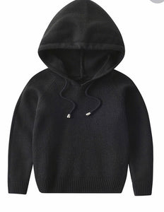 UNISEX PLAIN KNIT HOODIE