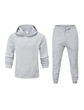 Load image into Gallery viewer, MEN SOLID HOODIE SET
