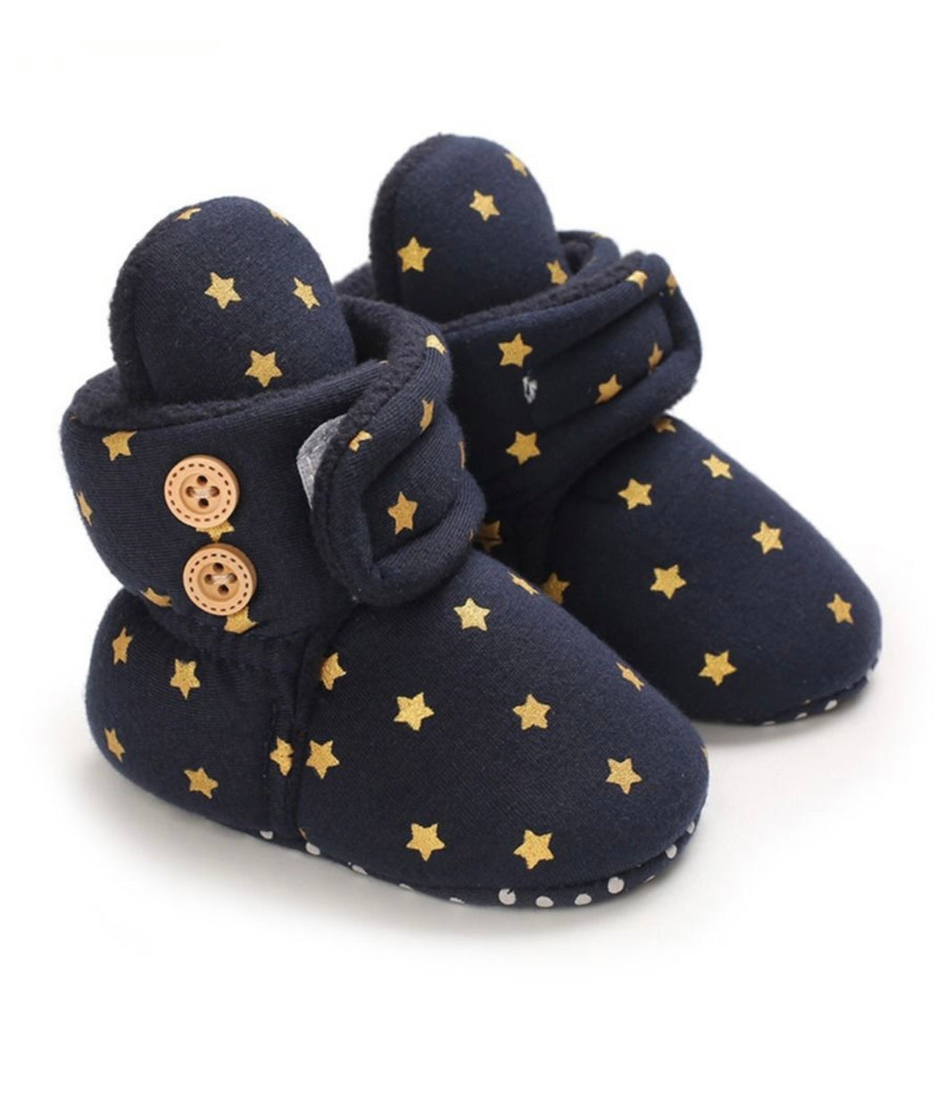 STAR BUTTON FIRST WALKER BOOTS