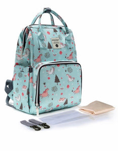 MOMMY MULTI-FUNCTION PRINTED BACKPACK