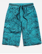 MEN TREE BRANCH PRINT DRAWSTRING LOUNGE SHORTS