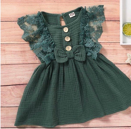 SOLID LACE DRESS