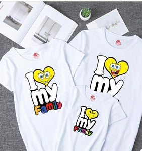 CARTOON DESIGN TSHIRTS FOR WHOLE FAMILY