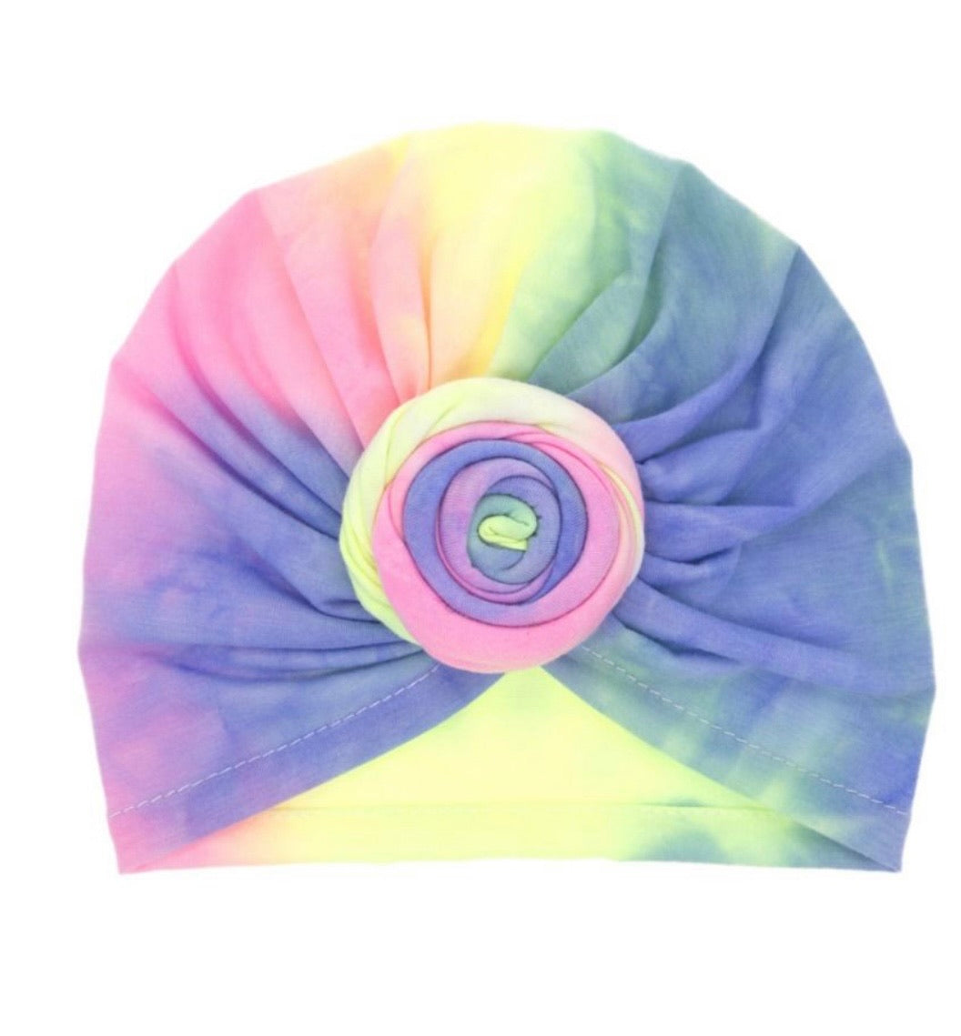 TODDLER TYE DYE TURBAN HAT