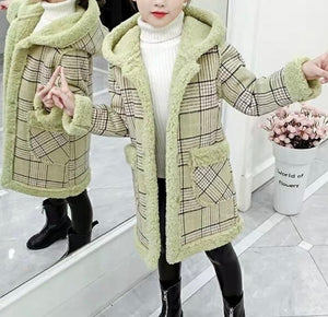 GIRLS WOOLEN LONG SLEEVE COAT