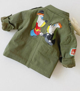 KIDS CARTOON PADDED JACKET