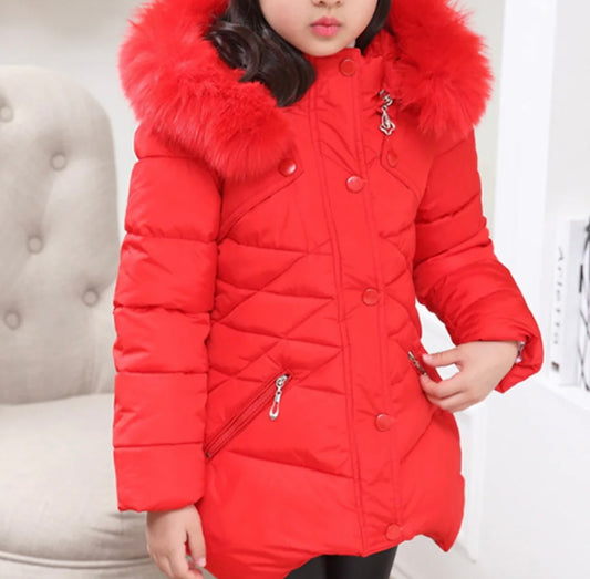 JOYE GIRL FUR COLLAR COAT