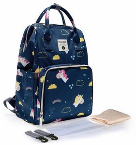 MOMMY MULTI-FUNCTION PRINTED BACKPACK