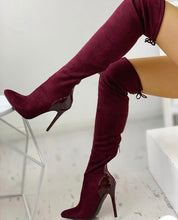 Load image into Gallery viewer, POINTED TOE OVER THE KNEE BOOTS
