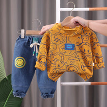 Load image into Gallery viewer, BABY BOYS SWEATSHIRT W HOODIE PANTS
