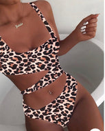 LEOPARD CUT OUT ONE PIECE SWIMSUIT