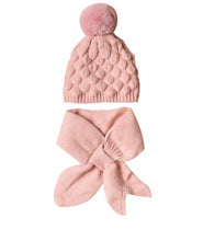 Load image into Gallery viewer, 2 PIECE BABY KNIT BEANIE &amp; SCARF
