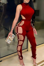 Load image into Gallery viewer, CUTOUT SLEEVLESS JUMPSUIT
