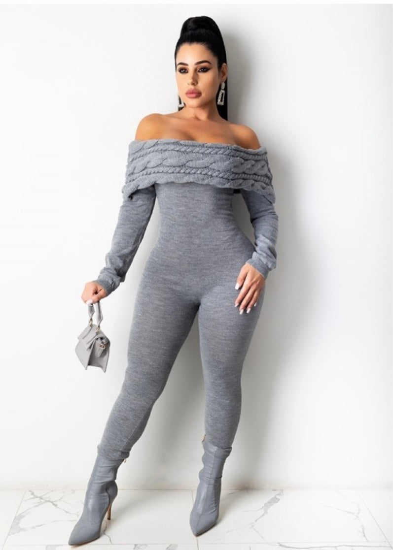 OFF SHOULDER JUMPSUIT