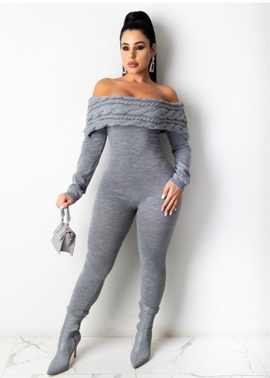 OFF SHOULDER JUMPSUIT