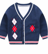 BOY DIAMOND KNIT CARDIGAN