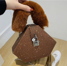 Load image into Gallery viewer, SEQUIN PLUSH HANDLE PURSE
