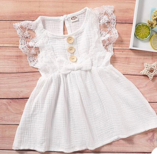 SOLID LACE DRESS