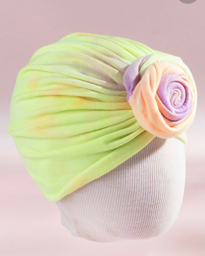 TODDLER TYE DYE TURBAN HAT