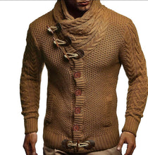 Load image into Gallery viewer, MEN CARDIGAN TURTLENECK SWEATER
