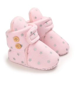 STAR BUTTON FIRST WALKER BOOTS