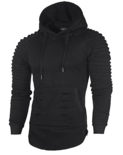 RUCHED HOODIE FOR MEN