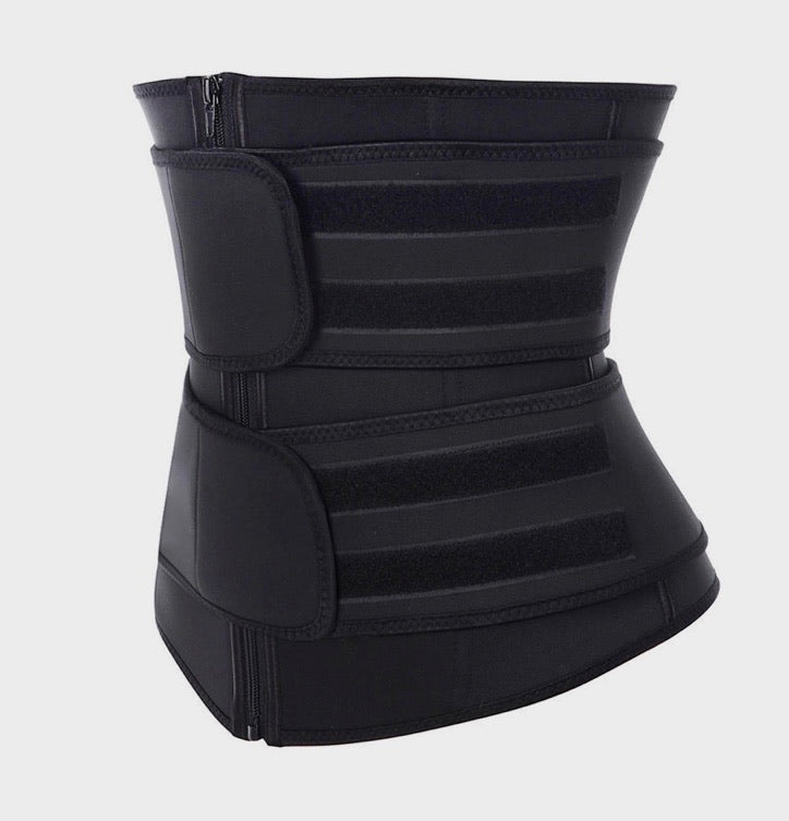 SOLID WAIST TRAINER CORSET SWEAT BELT TUMMY